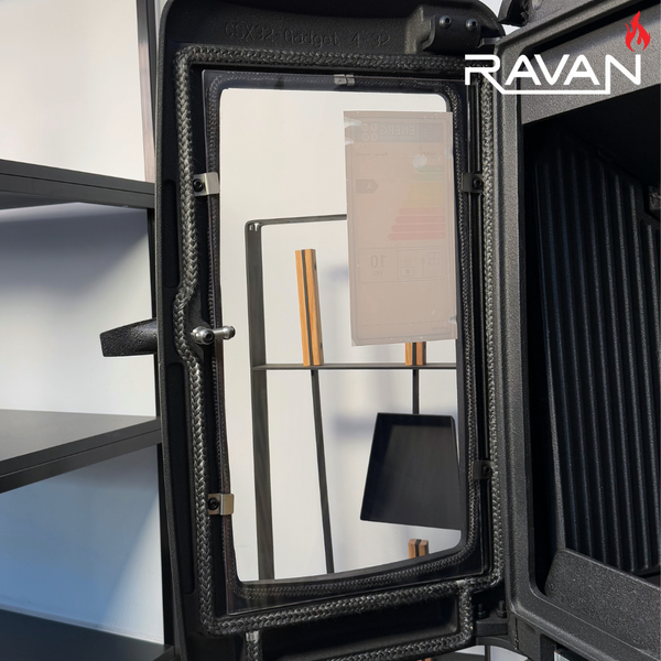 Чавунна піч-камін на дровах Ravan Incorta (10 кВт) &Oslash; 120 мм 5280 фото