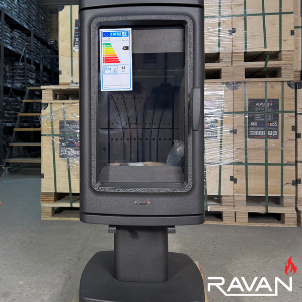 Чавунна піч-камін на дровах Ravan Lira (14 кВт) &Oslash; 150 мм 5287 фото